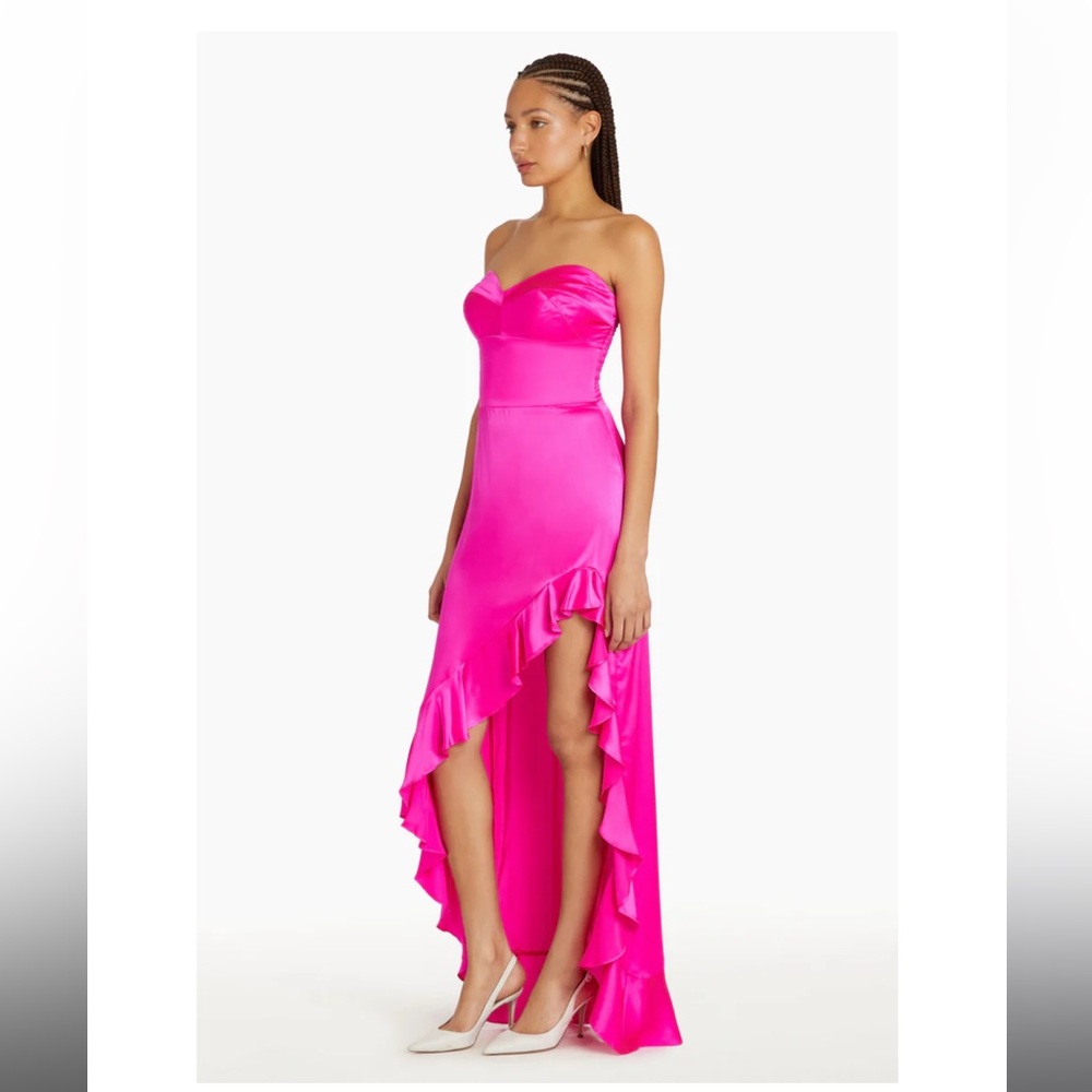 Amanda Uprichard Amalia Silk Gown Size Medium NWT - Picture 2 of 6
